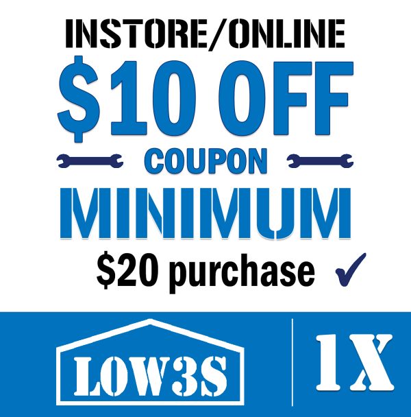 lowes 10 off 20 Coupon